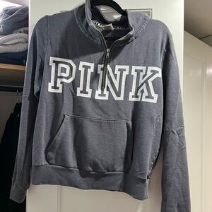 VS PINK quarter zip hoodie size M